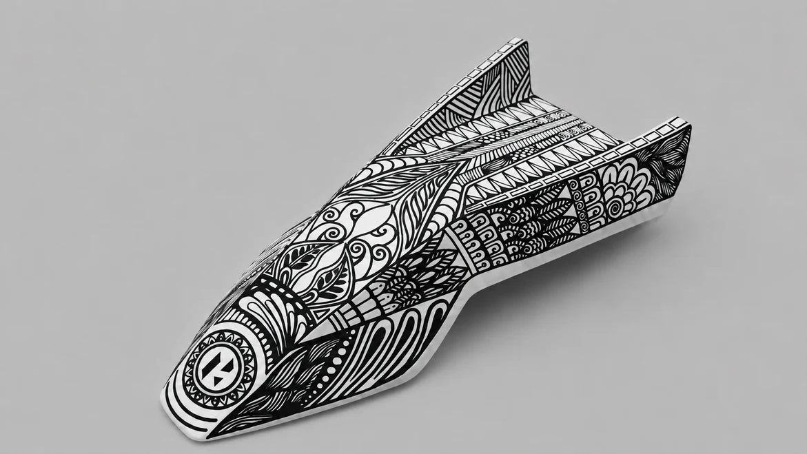 Custom art on riding gear