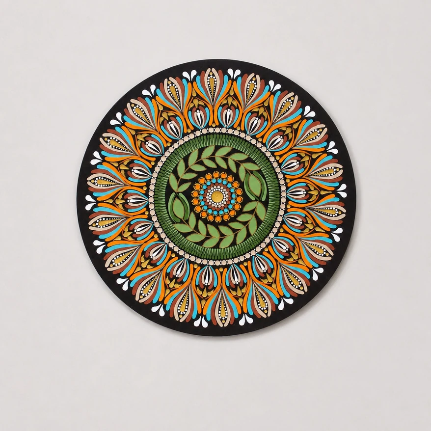 High-resolution dot mandala artwork